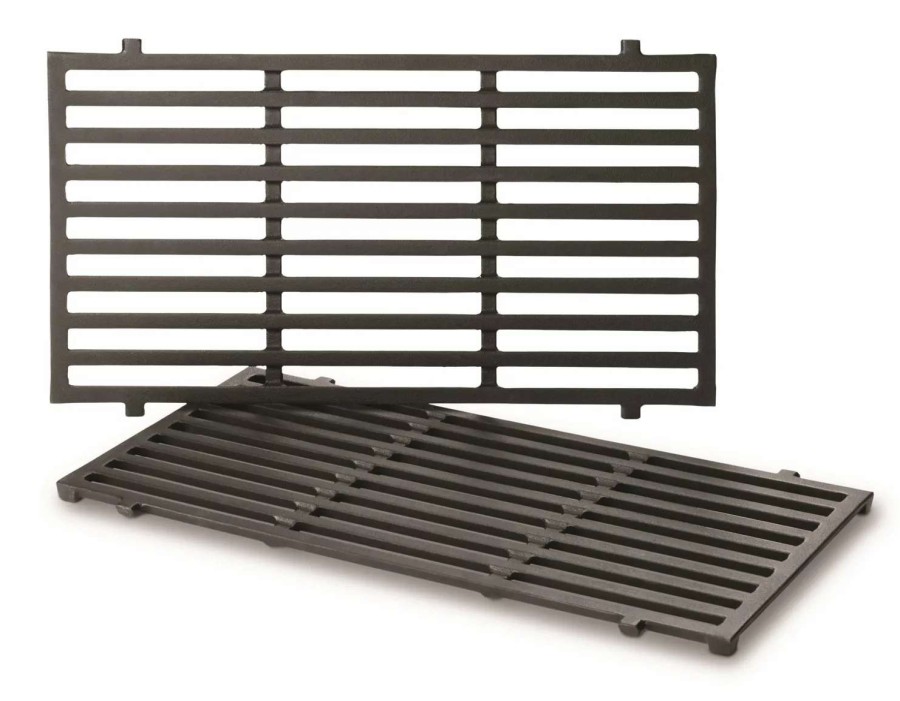 Grills & Outdoor Cooking * | Weber Grill Cooking Grates & Warming Racks 17.5-In X 10.2-In 2-Pack Rectangle Porcelain-Coated Cast Iron Cooking Grate