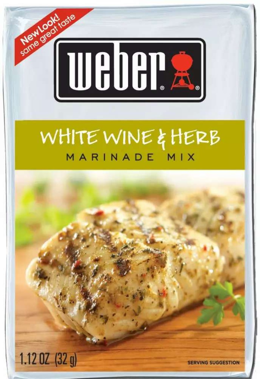 Grills & Outdoor Cooking * | Weber Dry Seasoning & Marinades 1.2-Oz White Wine Herb Marinade Sauce