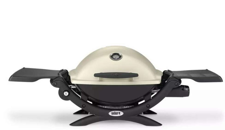 Grills & Outdoor Cooking * | Weber Gas Grills Q 1200 Titanium 8500-Btu 189-Sq In Portable Gas Grill