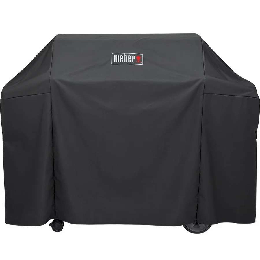 Grills & Outdoor Cooking * | Weber Grill Covers 65-In W X 44.5-In H Black Gas Grill Cover