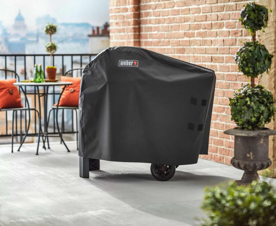 Grills & Outdoor Cooking * | Weber Grill Covers Premium Cover Pulse Grill W/Cart