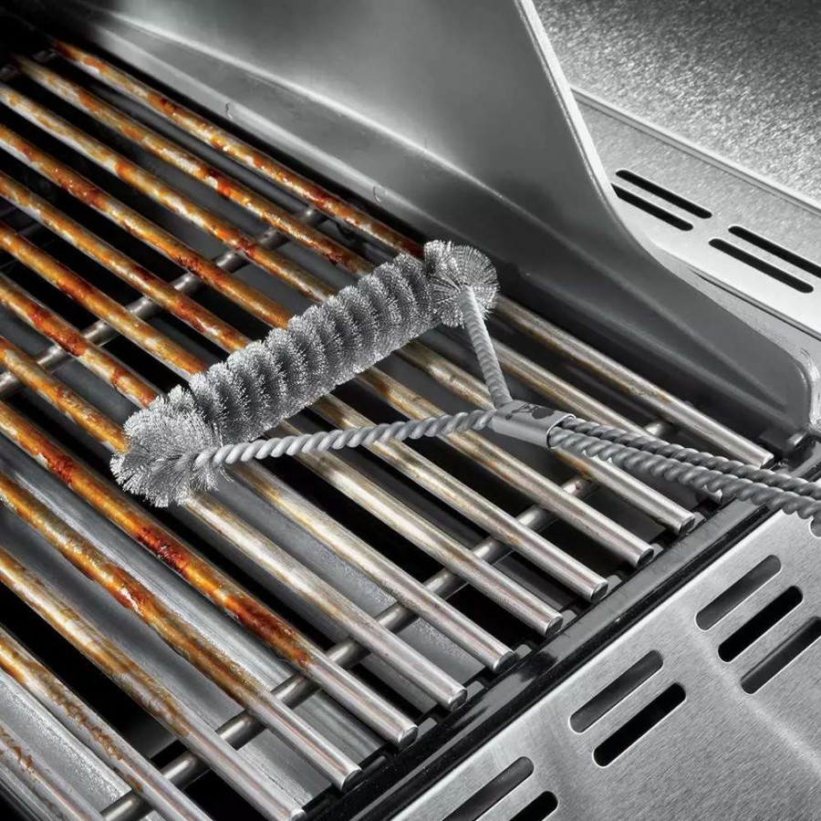 Grills & Outdoor Cooking * | Weber Grill Brushes & Cleaning Blocks Plastic 21.8-In Grill Brush