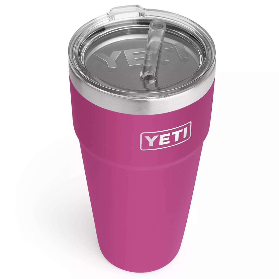 Coolers & Water Bottles * | Yeti Water Bottles & Mugs Rambler 26-Fl Oz Stainless Steel Cup With Straw Lid