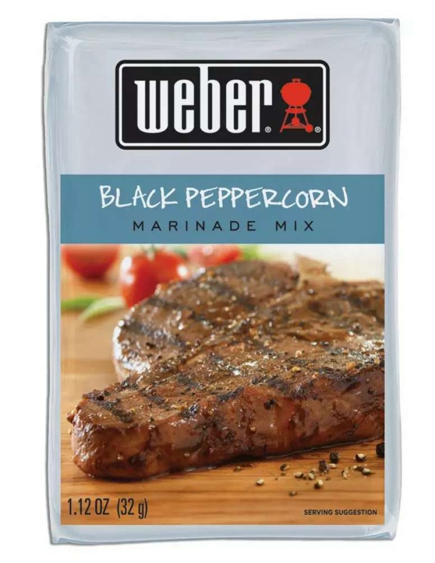 Grills & Outdoor Cooking * | Weber Dry Seasoning & Marinades 1.12-Oz Black Peppercorn Marinade Sauce