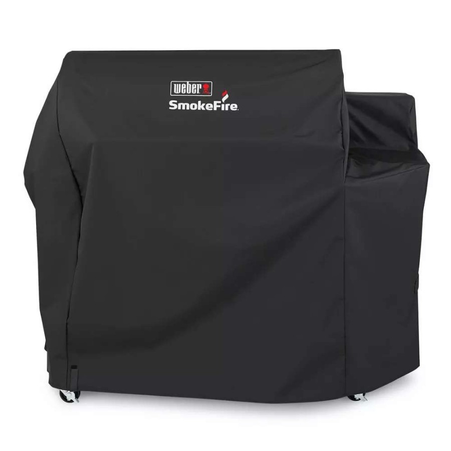 Grills & Outdoor Cooking * | Weber Grill Covers Smokefire Ex6 70-In W X 42-In H Black Fits Most Cover