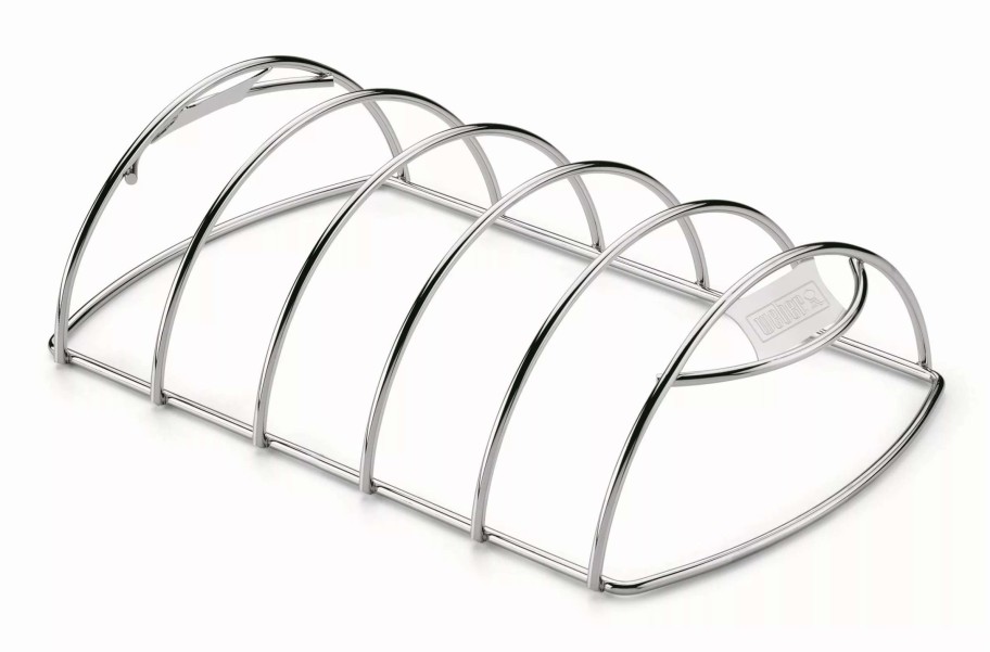 Grills & Outdoor Cooking * | Weber Grill Cookware Porcelain-Coated Metal Roaster/Rib Rack