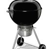 Grills & Outdoor Cooking * | Weber Charcoal Grills Original Kettle Premium 22-In W Black Kettle Charcoal Grill