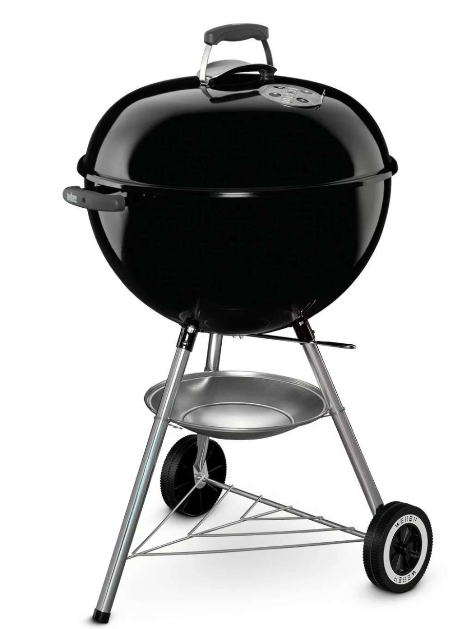 Grills & Outdoor Cooking * | Weber Charcoal Grills Original Kettle 22-In W Black Kettle Charcoal Grill