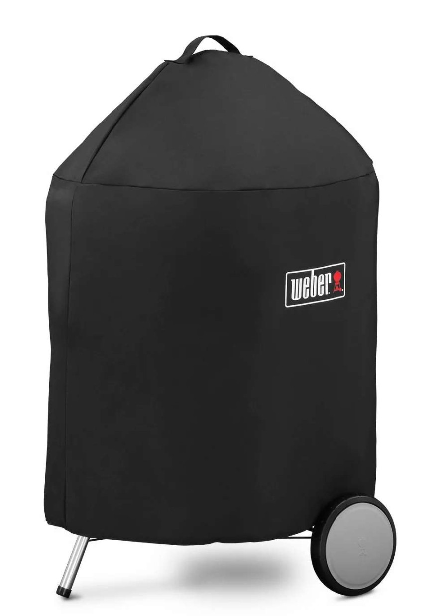 Grills & Outdoor Cooking * | Weber Grill Covers 25-In W X 35-In H Black Charcoal Grill Cover