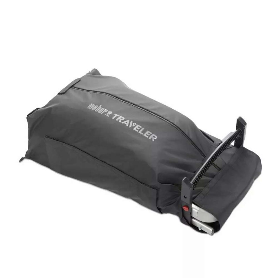 Grills & Outdoor Cooking * | Weber Grill Covers 40.55-In W X 13.81-In H Black Gas Grill Cover