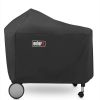 Grills & Outdoor Cooking * | Weber Grill Covers 53-In W X 45-In H Black Polyester Charcoal Grill Cover