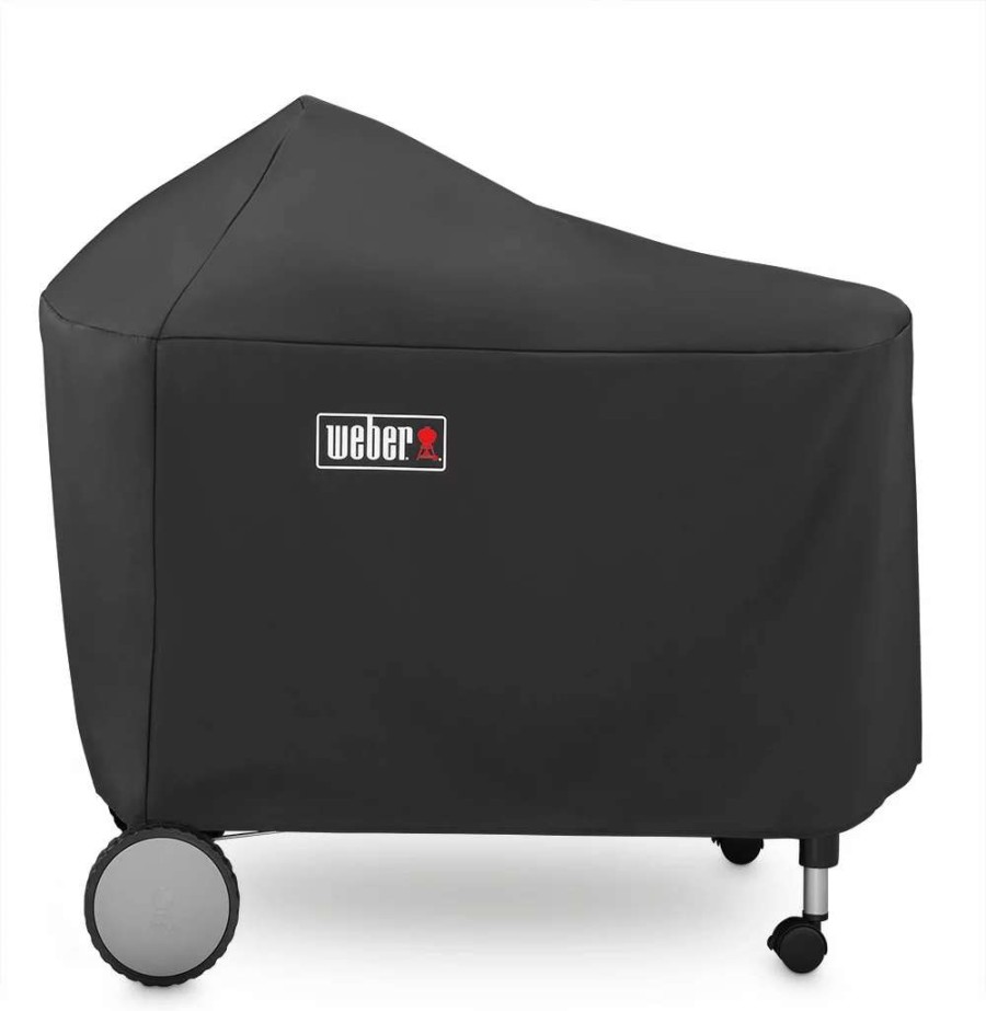 Grills & Outdoor Cooking * | Weber Grill Covers 53-In W X 45-In H Black Polyester Charcoal Grill Cover