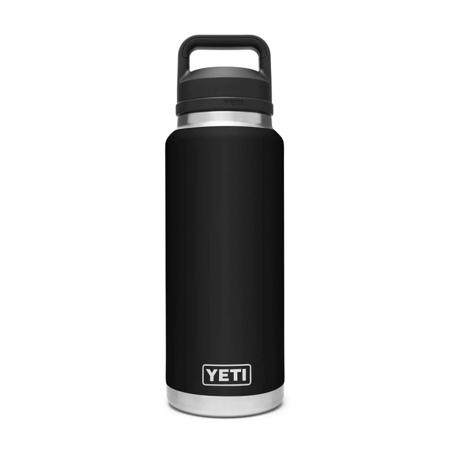 Coolers & Water Bottles * | Yeti Water Bottles & Mugs Rambler 36-Fl Oz Stainless Steel Water Bottle With Chug Cap, Black