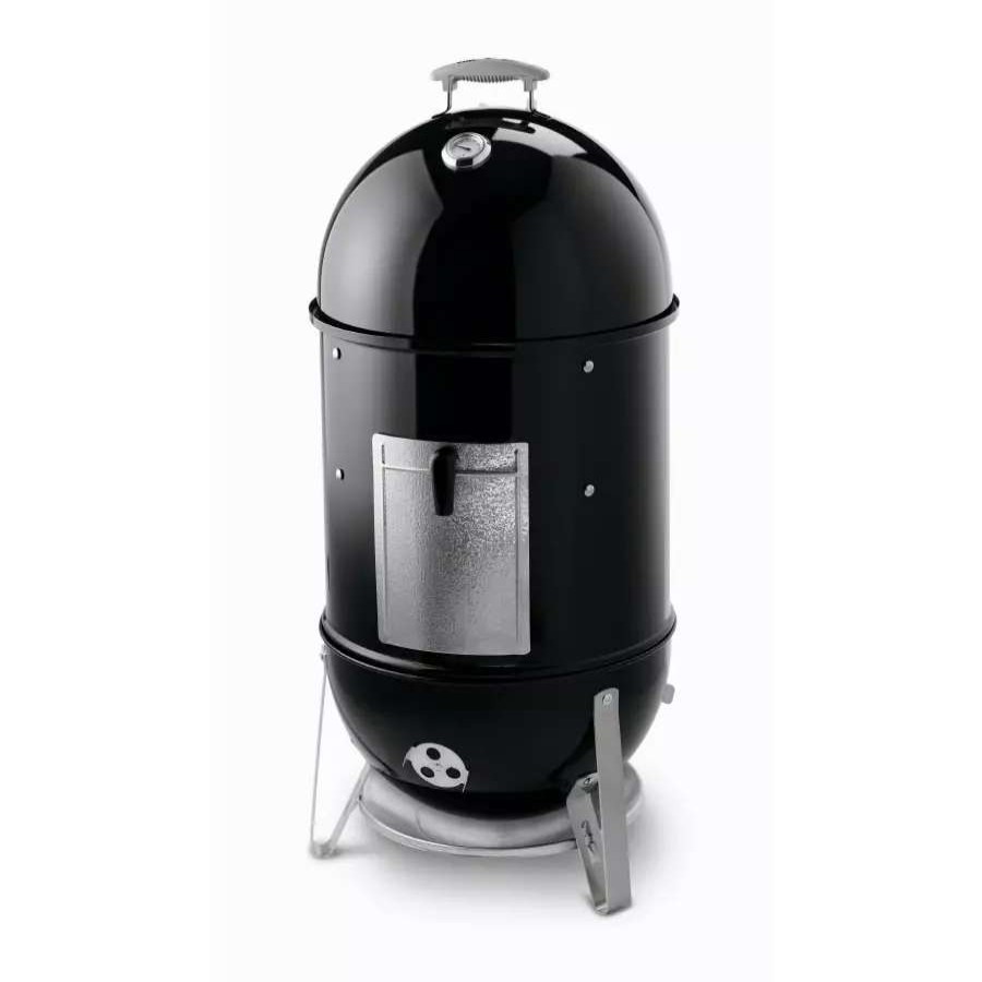 Grills & Outdoor Cooking * | Weber Charcoal Smokers 18-In Smokey Mountain Cooker 41-In H X 19-In W 481-Sq In Black Porcelain-Enameled Charcoal Vertical Smoker