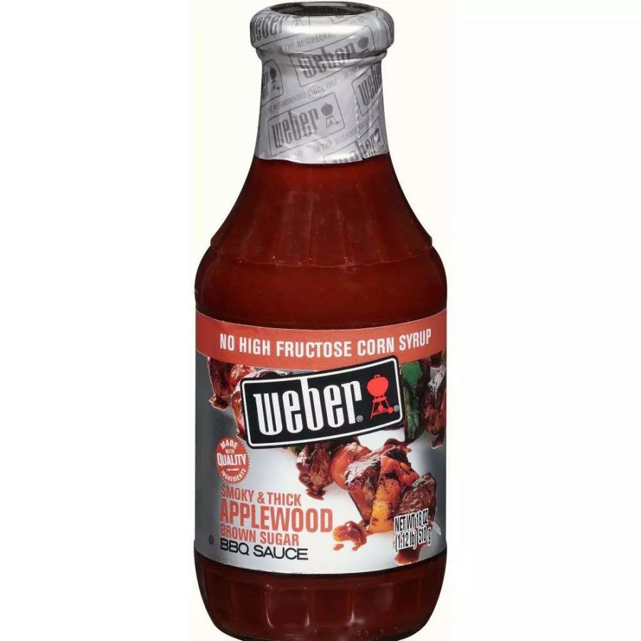 Grills & Outdoor Cooking * | Weber Dry Seasoning & Marinades 18-Oz Apple Wood Marinade Sauce