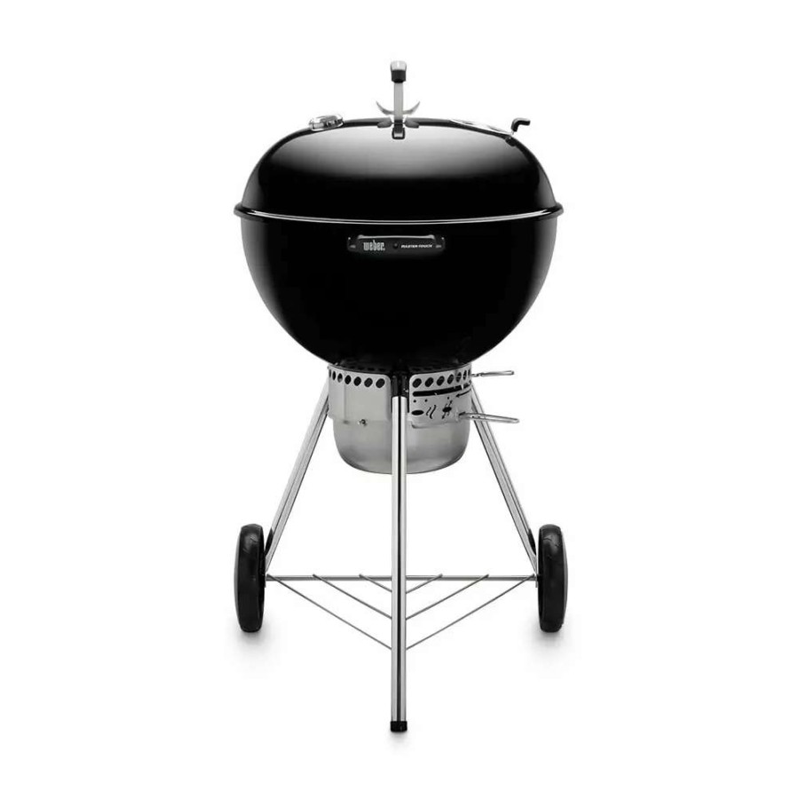 Grills & Outdoor Cooking * | Weber Charcoal Grills Master Touch 22-In W Black Kettle Charcoal Grill