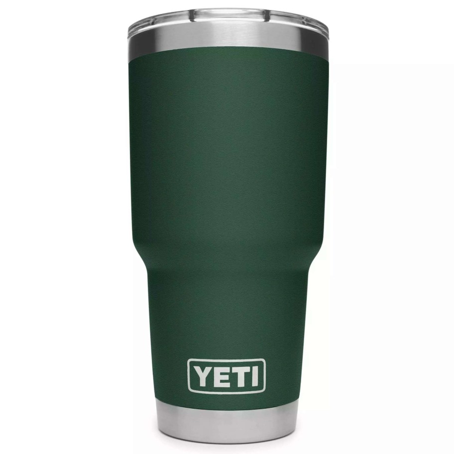 Coolers & Water Bottles * | Yeti Water Bottles & Mugs Rambler 30-Fl Oz Stainless Steel Tumbler With Magslider Lid, Northwoods Green