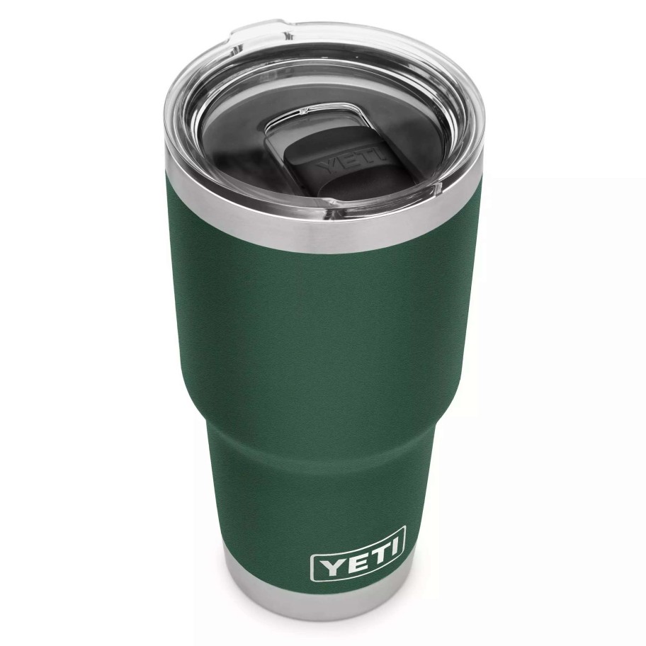 Coolers & Water Bottles * | Yeti Water Bottles & Mugs Rambler 30-Fl Oz Stainless Steel Tumbler With Magslider Lid, Northwoods Green