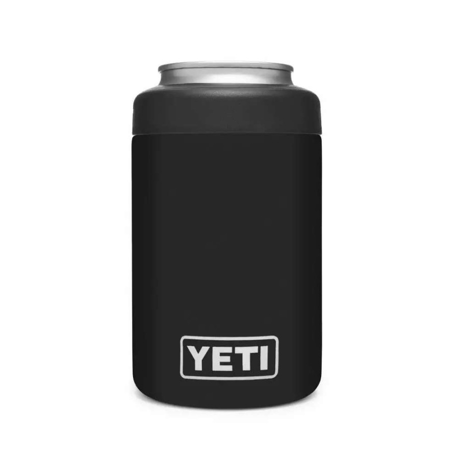 Coolers & Water Bottles * | Yeti Drinkware Accessories Rambler Stainless Steel Black Beverage Insulator