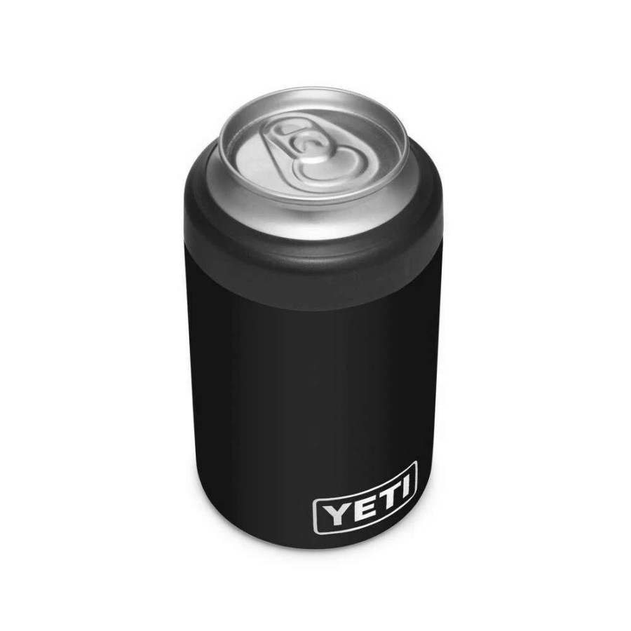 Coolers & Water Bottles * | Yeti Drinkware Accessories Rambler Stainless Steel Black Beverage Insulator