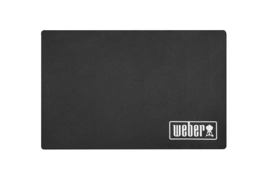 Grills & Outdoor Cooking * | Weber Grill Mats Black Non-Woven Polypropylene Rectangular Grill Mat