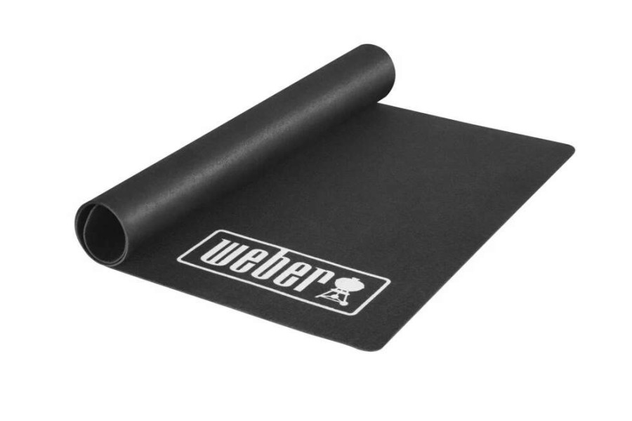 Grills & Outdoor Cooking * | Weber Grill Mats Black Non-Woven Polypropylene Rectangular Grill Mat