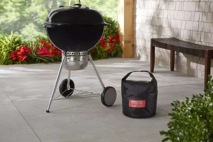 Grills & Outdoor Cooking * | Weber Grill Covers 11.8-In W X 18.8-In H Black Fits Most Cover