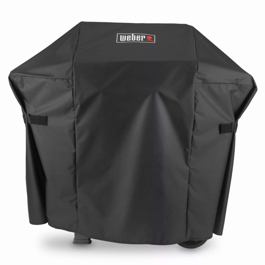 Grills & Outdoor Cooking * | Weber Grill Covers 48-In W X 42-In H Black Gas Grill Cover