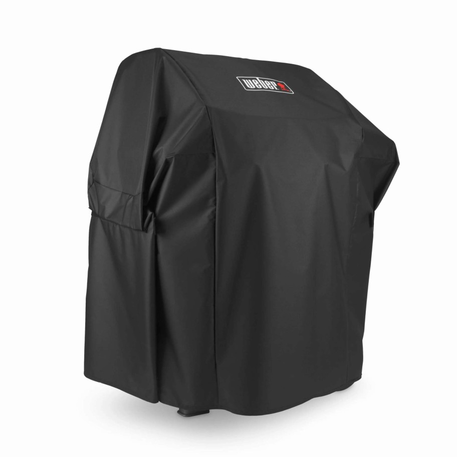 Grills & Outdoor Cooking * | Weber Grill Covers 48-In W X 42-In H Black Gas Grill Cover