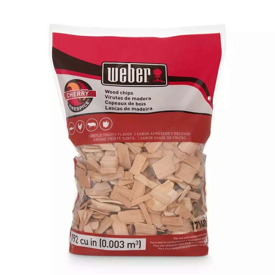 Grills & Outdoor Cooking * | Weber Cherry 192 Cubic Inch(Es) Wood Chips