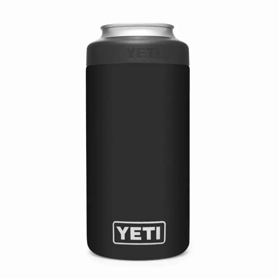 Coolers & Water Bottles * | Yeti Drinkware Accessories Rambler Stainless Steel Black Beverage Insulator