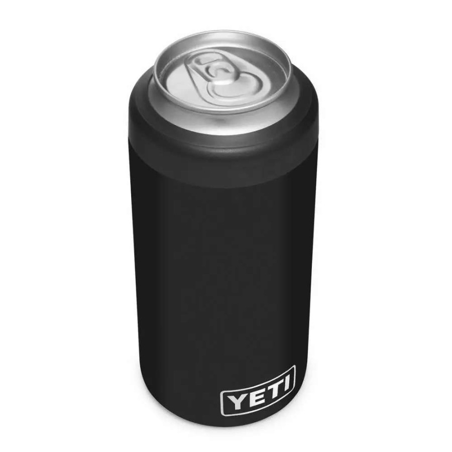 Coolers & Water Bottles * | Yeti Drinkware Accessories Rambler Stainless Steel Black Beverage Insulator