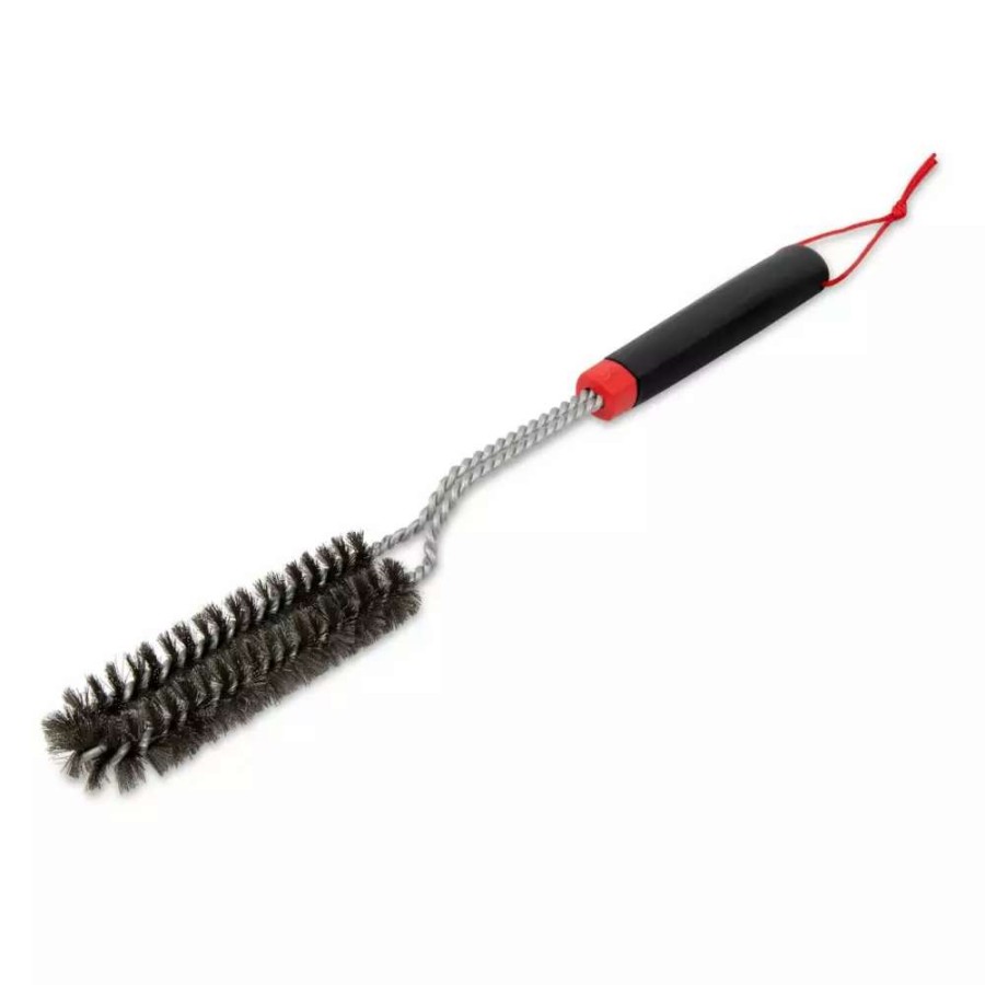 Grills & Outdoor Cooking * | Weber Grill Brushes & Cleaning Blocks Plastic 17.41-In Grill Brush