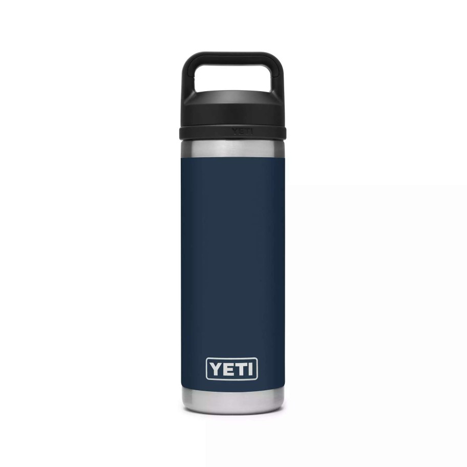 Coolers & Water Bottles * | Yeti Water Bottles & Mugs Rambler 18-Fl Oz Stainless Steel Water Bottle With Chug Cap, Navy